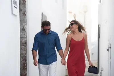 Engagement photoshoot in Santorini by Kostas F