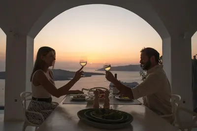 Couples photoshoot in Santorini by Kostas F