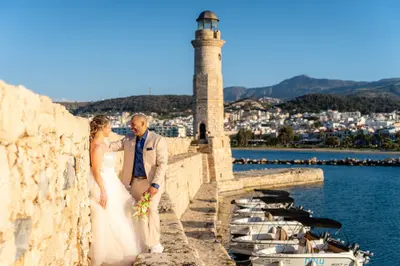 Elopement photoshoot in Rethymno by Denys F
