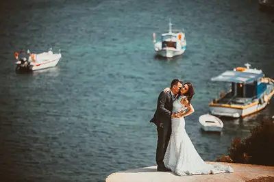Wedding photoshoot in Athens Riviera by Christos A