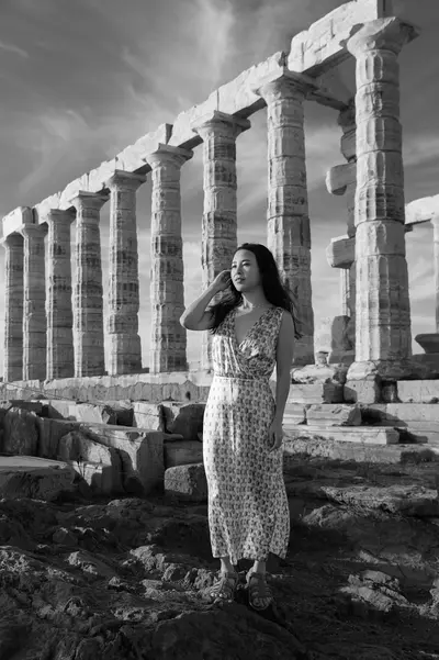 Solo Portrait photoshoot on the Athens Riviera by Panagiotis K